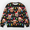 Your Santa Is Finally Here In DC - US Election Ugly Sweatshirt - Unisex Wool Jumper - Christmas Gift For Red-Wave Supporters