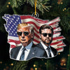 Together We Can Create Lasting Change - US Election Acrylic Custom Shaped Ornament - Christmas Gift And Decor For Conservative Supporters