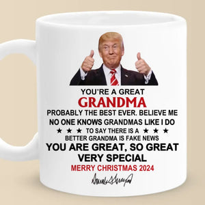 Merry Christmas 2024, You Are So Great - US Election Mug - Gift For Conservative Supporters