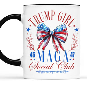 45 47 Social Club - US Elections Accent Mug - Gift For Best Friends, BFF, Sisters