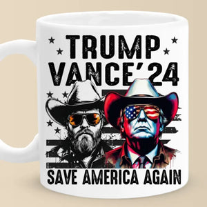 Vote For The Former President 45 47 - US Election Mug - Gift For Conservative Supporters