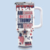 Keeping Our Country Strong Starts With Us - US Election 3D Inflated Effect Printed 40 Oz Stainless Steel Tumbler With Handle