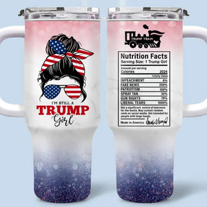 A Girl With Dreams Is The Future We Need Today - US Election 40 Oz Stainless Steel Tumbler With Handle - Gift For Best Friends, BFF, Sisters