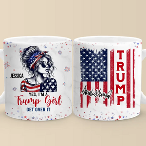 A Strong Community Starts With Strong Girls - US Elections Personalized Custom Mug - Gift For Best Friends, BFF, Sisters