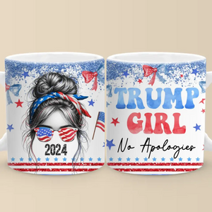 United Strong Girls Bring Hope And Change - US Elections Personalized Custom Mug - Gift For Best Friends, BFF, Sisters