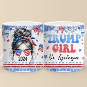 United Strong Girls Bring Hope And Change - US Elections Personalized Custom Mug - Gift For Best Friends, BFF, Sisters