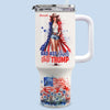 All Girls Will Vote - US Election Personalized Custom 40 Oz Stainless Steel Tumbler With Handle - Gift For Best Friends, BFF, Sisters