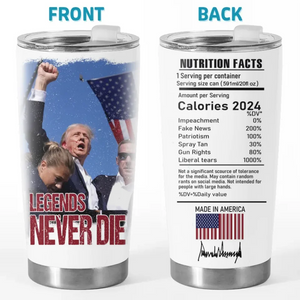 Legends Lead The Game - US Election 20oz Tumbler