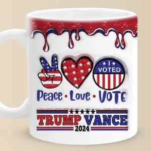 Our Future Depends On The Collective Voice Of The People - US Elections 3D Inflated Effect Printed Mug - Gift For Conservative Supporters