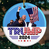 Your Passion Can Inspire Others To Act - US Elections Ceramic Round Shaped Ornament - Gift For Conservative Supporters
