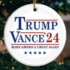 We Come To Make A Difference - US Elections Ceramic Round Shaped Ornament - Gift For Conservative Supporters