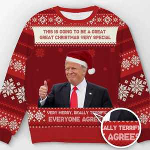 It’s Time To Restore The True Spirit Of America - US Election Ugly Sweatshirt - Unisex Wool Jumper - Christmas Gift For Red-Wave Supporters