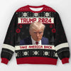 Let’s Build A Bright Future Together - US Election Ugly Sweatshirt - Unisex Wool Jumper - Christmas Gift For Red-Wave Supporters