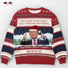 I Look For A Great Christmas With You - US Election Ugly Sweatshirt - Unisex Wool Jumper - Christmas Gift For Red-Wave Supporters