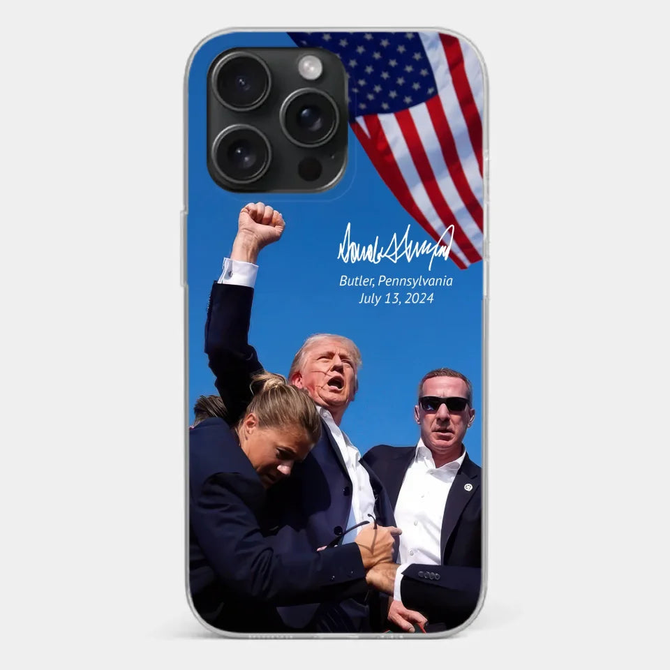 Here To Fight For People - US Election Clear Phone Case