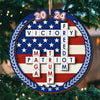 Your Freedom, Our Victory - US Elections 2 Layered Wood Christmas Ornament - Christmas Gift For Conservative Supporters