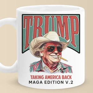 Hey, Your President Is Here With You In V2 Edition - US Election Mug - Gift For Conservative Supporters