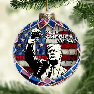 Every Thought You Have Counts So Use It Wisely - US Election Acrylic Custom Shaped Ornament - Christmas Gift And Decor For Conservative Supporters