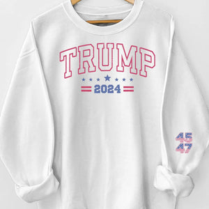 Voting Is The First Step To Change - America US Elections Unisex Sweatshirt With Design On Sleeve