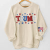 Always A Red Girl, No Matter What - America US Elections Personalized Custom Unisex Sweatshirt With Design On Sleeve - Gift For Best Friends, BFF, Sisters