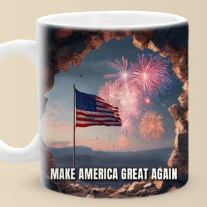 Thumbs Up For Strong Leadership And Integrity - US Elections Mug - Gift For Conservative Supporters