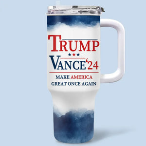 America Will Be Great Once Again - US Election 40 Oz Stainless Steel Tumbler With Handle