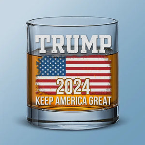 Every Sip Tells A Story Worth Sharing - US Election Whiskey Glass - Gift For Conservative Supporters