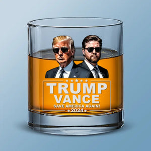 A Great Drink For Great Conversations - US Election Whiskey Glass - Gift For Conservative Supporters