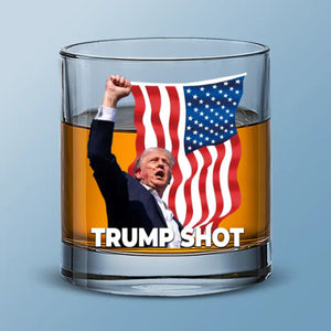 I'm Here For America - US Election Whiskey Glass - Gift For Conservative Supporters