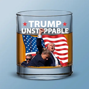 Standing Proud And Ready To Vote - US Election Whiskey Glass - Gift For Conservative Supporters