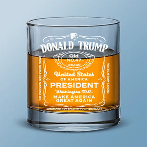 Promote The Goodness That Binds Us - US Election Whiskey Glass - Gift For Conservative Supporters