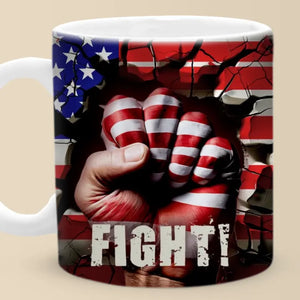 Progress Comes One Thought At A Time - US Elections Mug - Gift For Conservative Supporters