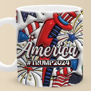 Bring The Liberty To America - US Elections 3D Inflated Effect Printed Mug - Gift For Conservative Supporters