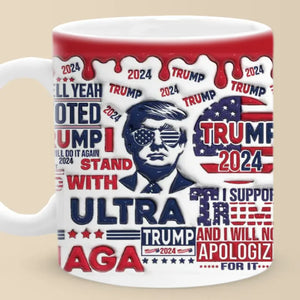 Make Sure Your Voice Is Part Of The Conversation - US Elections 3D Inflated Effect Printed Mug - Gift For Conservative Supporters