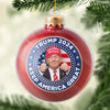 Let’s Keep Moving Forward Together In 2024 - US Election Acrylic Custom Shaped Ornament - Christmas Gift And Decor For Conservative Supporters