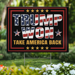 The Best President Is Back To The House - US Elections Yard Sign, Decoration Gift For Conservative Supporters