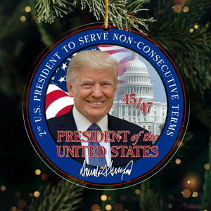 Change Is Possible If We Unite - US Election Acrylic Custom Shaped Ornament - Christmas Gift And Decor For Conservative Supporters