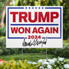 Mr. T Won Again In 2024 - US Elections Yard Sign, Decoration Gift For Conservative Supporters
