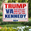 Real Change Starts With Real People Like Us - US Elections Yard Sign, Decoration Gift For Conservative Supporters