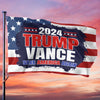 A New Beginning For America Under Strong Leadership - US Election Horizontal House Flag