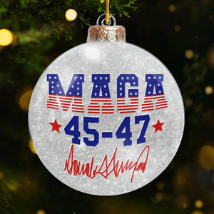 A Brighter America Begins With Each One Of Us - US Election Acrylic Custom Shaped Ornament - Christmas Gift And Decor For Conservative Supporters