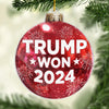 Together We Rise To The Challenges We Face - US Election Acrylic Custom Shaped Ornament - Christmas Gift And Decor For Conservative Supporters