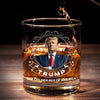 Our Future Is In Our Hands - US Election Whiskey Glass - Gift For Conservative Supporters