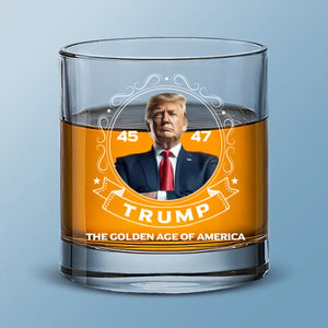 Our Future Is In Our Hands - US Election Whiskey Glass - Gift For Conservative Supporters