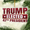 New Leader Selected In Close Race - US Election Acrylic Custom Shaped Ornament - Christmas Gift And Decor For Conservative Supporters