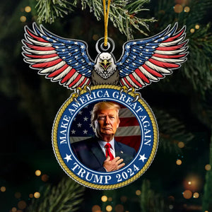 The Power Of Community Is Unmatched - US Election Acrylic Custom Shaped Ornament - Christmas Gift And Decor For Conservative Supporters