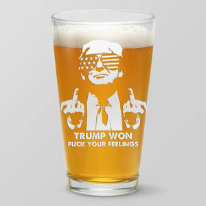 Winners Do What Losers Don't Want To Do - US Election Beer Glass