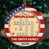 Our Voices Together Create A Powerful Impact - US Election Wood Custom Shaped Ornament - Christmas Gift And Decor For Conservative Supporters