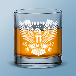 Your Small Support Could Accomplish A Big Dream - US Election Whiskey Glass - Gift For Conservative Supporters