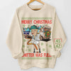 Let The Joy Of Christmas Fill America’s Heart - US Elections Unisex Sweatshirt With Design On Sleeve